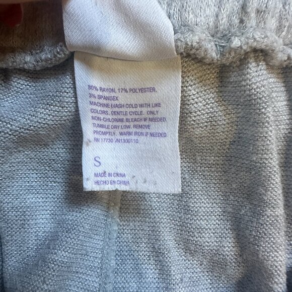 STARS ABOVE Super Soft Wide Leg Drawstring Sweatpants Size Small Grey w pockets - Picture 11 of 15